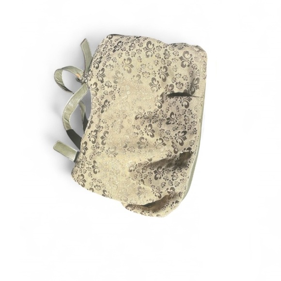 💗Doréon Chic Green and Cream Shoulder Bag with Vintage Appeal - Picture 3 of 4